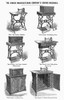 Singer Sewing Machines. /Nvarious Models Of Singer Sewing Machines, Mid 19Th Century. Line Engraving. Poster Print by Granger Collection - Item # VARGRC0097647