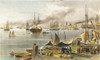 New Orleans, 1873. /Na Harbor Scene In New Orleans. Color Steel Engraving, American, 1873. Poster Print by Granger Collection - Item # VARGRC0011002