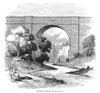 Croton Aqueduct, 1860. /Nspanning A Stream Near Sing Sing Prison, New York: Wood Engraving, American, 1860. Poster Print by Granger Collection - Item # VARGRC0066753