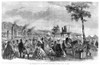 Agricultural Show, 1861. /Nthe Implement Yard At The Royal Agricultural Society'S Show At Leeds, England. Wood Engraving, English, 1861. Poster Print by Granger Collection - Item # VARGRC0267596