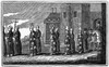 Spanish Inquisition. /Na Procession Of Those Condemned By The Inquisition In Spain. Wood Engraving From An 1832 American Edition Of John Foxe'S 'Book Of Martyrs.' Poster Print by Granger Collection - Item # VARGRC0029066