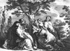 Adonis. /Nmyrrha, Transformed Into A Tree, Gives Birth To Adonis. Copper Engraving From A 17Th Century English Edition Of Ovid'S 'Metamorphoses.' Poster Print by Granger Collection - Item # VARGRC0077520