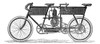 Tandem Motorcycle, 1899. /Nwood Engraving, French, 1899. Poster Print by Granger Collection - Item # VARGRC0076430