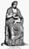 Mythology: Hera/Juno. /Njuno Nursing The Infant Hercules. Wood Engraving, Late 19Th Century, After An Ancient Statue. Poster Print by Granger Collection - Item # VARGRC0096428