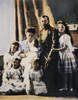 Czar Nicholas Ii & Family. /Nczar Nicholas Ii Of Russia With The Czarina Alexandra And Their Children In 1905. Oil Over A Photograph. Poster Print by Granger Collection - Item # VARGRC0028162