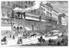 Nyc: Elevated Railway. /Nthe Elevated Railway On Third Avenue, New York City. Wood Engraving, English, 1879. Poster Print by Granger Collection - Item # VARGRC0051422