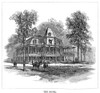 Tennessee: Rugby, 1880. /Nthe Hotel In The Newly Founded Town Of Rugby, Tennessee, 1880. Contemporary American Wood Engraving. Poster Print by Granger Collection - Item # VARGRC0355133