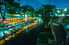 San Antonio River Walk at night, River San Antonio, San Antonio, Texas, USA Poster Print by Panoramic Images - Item # VARPPI173713
