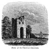 Jamestown Ruins. /Nruins Of The Church At Jamestown, Virginia. Wood Engraving, C1845. Poster Print by Granger Collection - Item # VARGRC0003957
