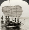 New Guinea: Boat, C1920. /N'In Southern Pacific Waters - Natives Of New Guinea In Their Picturesque Sailing Craft.' Stereograph, C1920. Poster Print by Granger Collection - Item # VARGRC0324866