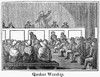 Quaker Worship, 1842. /Nwood Engraving, American, 1842. Poster Print by Granger Collection - Item # VARGRC0078659