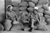 Farmers, 1938. /Ntwo Farmers Sitting On Burlap Sacks Of Rice At A Mill In Abbeville, Louisiana. Photograph By Russell Lee, September 1938. Poster Print by Granger Collection - Item # VARGRC0121659