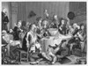 Hogarth: Rake'S Progress. /N'A Midnight Modern Conversation.' Steel Engraving After The Original Etching And Engraving, 1732-33, By William Hogarth. Poster Print by Granger Collection - Item # VARGRC0012523