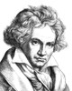 Ludwig Van Beethoven /N(1770-1827). German Composer. Line Engraving, 19Th Century. Poster Print by Granger Collection - Item # VARGRC0013716