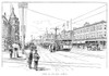 Atlantic City, 1890. /Nscene On Atlantic Avenue, Atlantic City, New Jersey. Line Engraving, 1890. Poster Print by Granger Collection - Item # VARGRC0092035