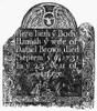 Gravestone: 18Th Century. /Nrubbing From An 18Th Century New England Gravestone. Poster Print by Granger Collection - Item # VARGRC0086726