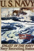 World War I Poster. /N'Help Your Country! Enlist In The Navy.' World War I Recruiting Poster For The U.S. Navy, C1917. Poster Print by Granger Collection - Item # VARGRC0123894