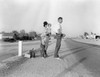 Migrant Family, 1936. /Na Migrant Family From Oklahoma Standing Along The Highway Between Blythe And Indio In California, After Their Car Had Broken Down. Photograph By Dorothea Lange, 1936. Poster Print by Granger Collection - Item # VARGRC0268436