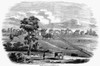 Shaker Village, 1853. /Ncanterbury Shaker Village, New Hampshire, Established In 1792. Wood Engraving, American, 1853. Poster Print by Granger Collection - Item # VARGRC0092762