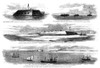 Charleston Harbor, 1863. /N'Our Blockading Fleet Off North Channel, Charleston Harbor, South Carolina.' Engraving, 1863. Poster Print by Granger Collection - Item # VARGRC0265211