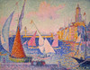 Signac: St. Tropez Harbor. /Noil On Canvas, 1899, By Paul Signac. Poster Print by Granger Collection - Item # VARGRC0104051