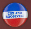 Cox Campaign Button. /Ndemocratic Presidential Campaign Button Featuring James Cox And Franklin D. Roosevelt, 1920. Poster Print by Granger Collection - Item # VARGRC0068320