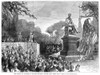 William H. Seward /N(1801-1872). American Statesman. Dedication Ceremony Of The Statue Of Seward In Madison Square Park, New York City. Wood Engraving, American, 1876. Poster Print by Granger Collection - Item # VARGRC0353480