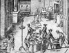 Pasta Making, 16Th Century. /Npasta Making In A 16Th Century Italian Kitchen. Contemporary Copper Engraving. Poster Print by Granger Collection - Item # VARGRC0041757