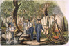 Soldiers In Camp, 1840S. /Nu.S. Army Soldiers Washing Their Clothes In Camp. Woodcut, 19Th Century. Poster Print by Granger Collection - Item # VARGRC0042616