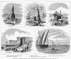 Cleopatra'S Needle, 1880. /Nthe Removal Of The Obelisk From Alexandria, Egypt, For Transportation To New York In 1880. Wood Engravings From A Contemporary English Newspaper. Poster Print by Granger Collection - Item # VARGRC0057399