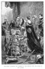 Victoria & Napoleon Iii. /Nqueen Victoria'S Investiture Of Emperor Napoleon Iii Of France As Knight Of The Garter, At Windsor Castle, 18 April 1855: Wood Engraving, Late 19Th Century. Poster Print by Granger Collection - Item # VARGRC0065618