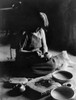 Hopi Potter, C1906. /Na Hopi Woman Painting A Small Ceramic Vessel. Photograph By Edward Curtis, C1906. Poster Print by Granger Collection - Item # VARGRC0113860