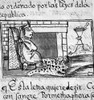 Montezuma Ii (1480-1520). /Naztec Emperor. Montezuma Seated On His Throne. Illumination From The Codex Florentino, C1540, Compiled By Bernardino De Sahagun (1499-1590). Poster Print by Granger Collection - Item # VARGRC0125167