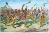 Iroquois: Lacrosse. /Niroquois Native Americans Playing Lacrosse In Preparation For Battle. Drawing By C.W. Jefferys. Poster Print by Granger Collection - Item # VARGRC0007835