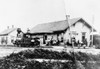 Kansas: Railroad Station. /Nthe Railway Station And Yard Office At Newton, Kansas, In 1871. Poster Print by Granger Collection - Item # VARGRC0002811