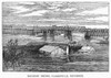 Flood: Clarksville, 1874. /Nrailroad Bridge At Clarksville, Tennessee, Following A Flood Of 1874. Wood Engraving From A Contemporary American Newspaper. Poster Print by Granger Collection - Item # VARGRC0093764