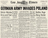 Wwii: Polish Invasion 1939. /Nthe Front Page Of The Los Angeles Times, 1 September 1939, Reporting The German Invasion Of Poland. Poster Print by Granger Collection - Item # VARGRC0049145