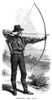Archery, 19Th Century. /Narchery. Wood Engraving, Late 19Th Century. Poster Print by Granger Collection - Item # VARGRC0066711