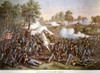 Death Of N. Lyon, 1861. /Nthe Death Of Union General Nathaniel Lyon At The Battle Of Wilson'S Creek, Missouri, 10 August 1861: Lithograph, 1893, By Kurz & Allison. Poster Print by Granger Collection - Item # VARGRC0011774