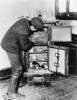 Ice Box, C1915. /Nboy Loading Ice Into An Ice Box. Photograph, C1915. Poster Print by Granger Collection - Item # VARGRC0176164