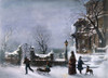 The First Snow, 1877. /Nlithograph, 1877, By Joseph Hoover. Poster Print by Granger Collection - Item # VARGRC0027280