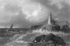 Maine: Lighthouse, 1839. /Nmount Desert Rock Lighthouse, Maine. Steel Engraving, English, 1839. Poster Print by Granger Collection - Item # VARGRC0066965