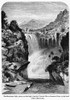 Uganda: Murchison Falls. /Na View Of Murchison Falls, Where The Waters Of The Nile Flow Into Lake Albert In Western Uganda. Wood Engraving, English, 1866, After Edmund Morison Wimperis. Poster Print by Granger Collection - Item # VARGRC0132590