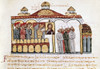 Hagia Sophia, 1200S. /Nmen Of Constantinople Praying In Hagia Sophia. Byzantine Manuscript Illumination From The Skylitzes Codex, 13Th Century. Poster Print by Granger Collection - Item # VARGRC0127532
