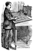 Clerk, 19Th Century. /Nwood Engraving, American, Late 19Th Century. Poster Print by Granger Collection - Item # VARGRC0052482