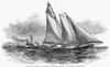 Yachting, 1851. /N'The Match By The Club Of All Nations At Cowes.- The "America" Yacht Making A "Start Ahead."' Line Engraving, English. Poster Print by Granger Collection - Item # VARGRC0057154