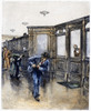 Bank Robber, 1890. /Na Thief In A New York Bank. Wood Engraving, American, 1890. Poster Print by Granger Collection - Item # VARGRC0101543