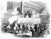 Civil War: Volunteers 1861. /Nunion Army Volunteers Being Attacked In St. Louis, Missouri, May 1861: Wood Engraving From A Contemporary American Newspaper. Poster Print by Granger Collection - Item # VARGRC0067143