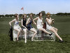 Golfing, 1926. /Nwomen Wearing Bathing Suits, Sitting On A Block Of Ice On A Golf Course. Photograph, 1926. Poster Print by Granger Collection - Item # VARGRC0526491