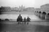 Iowa: Des Moines, 1940. /Nmen Sitting On A Bench Along The Des Moines River, With The State Capitol In The Background. Photograph By John Vachon, 1940. Poster Print by Granger Collection - Item # VARGRC0172796